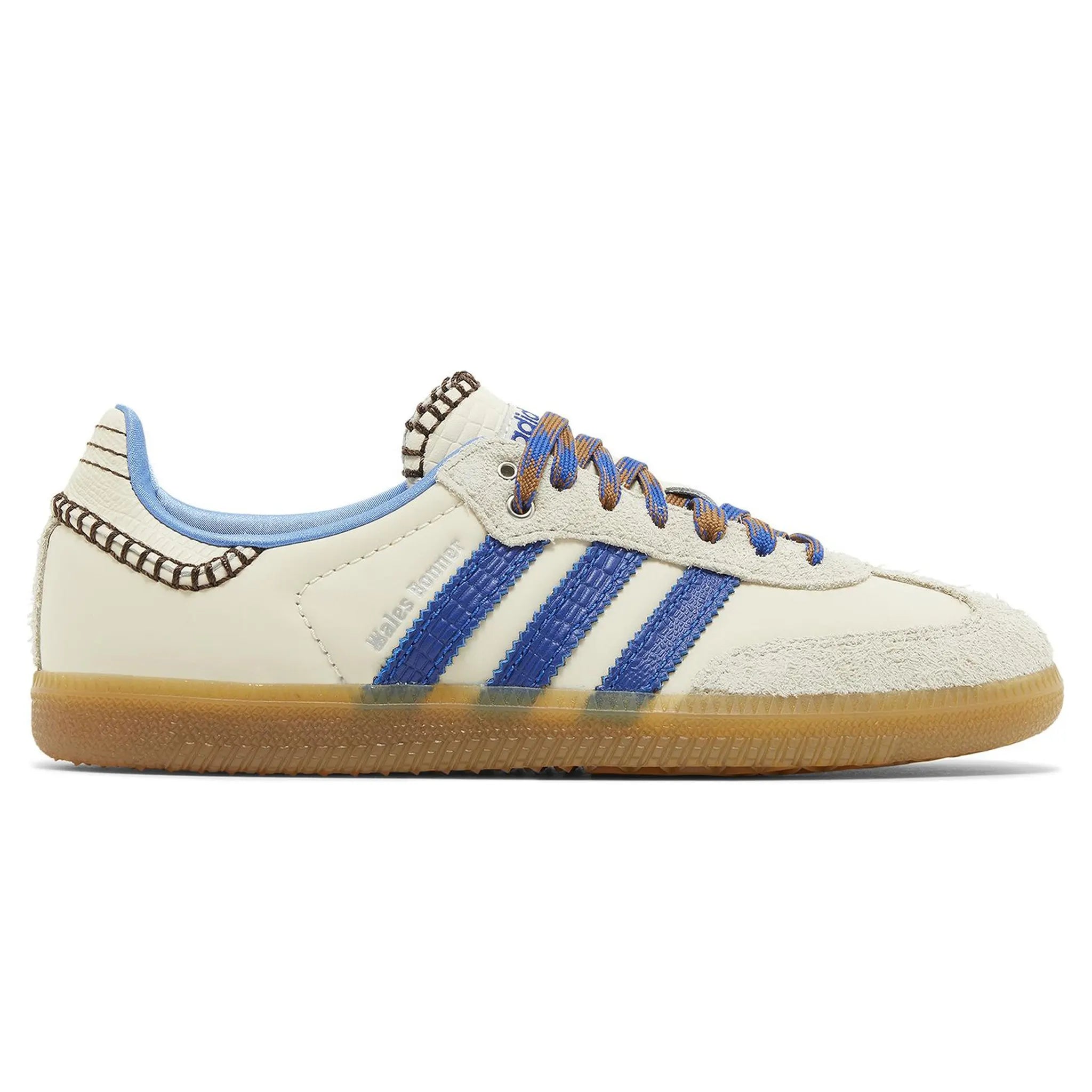 Side view of Adidas Samba Wales Bonner Nylon Wonder Clay Royal Blue IH3261